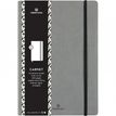 Oberthur - Carnet de notes souple A5 - ligné - 200 pages - gris clair
