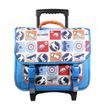 3666311009858-Cartable à roulettes Phileas Skate 38 cm - 2 compartiments - bleu - Bagtrotter--0