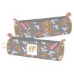 3661507528809-Trousse ronde Harry Potter Hedwig - 1 compartiment - violet pastel - Kid'Abord--0
