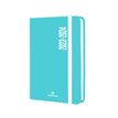 Agenda à élastique Alabama - 1 jour par page - 12,5 x 17,5 cm - bleu azur - Oberthur