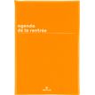 Agenda de la rentrée Boréal - 1 semaine sur 2 pages - 16 x 24 cm - moutarde - Oberthur