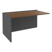 Banque d'accueil Module de départ bas OLA - L142,5 x H75,5 x P82,5 cm - structure carbone, plateau noyer