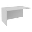 3253310281356-Banque d'accueil Module de départ bas OLA - L162,5 x H75,5 x P82,5 cm - structure blanc perle, plateau--0