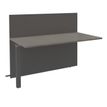 3253310265134-Banque d'accueil Module suivant haut OLA - L80 x H112 x P82,5 cm - structure carbone, plateau chêne gr--0