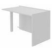 Banque d'accueil Retour direct bas OLA - L82,5 x H75,5 x P62,5 cm - structure blanc perle, plateau blanc perle