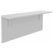 3253310469617-Tablette pour banque d'accueil OLA - réglable en hauteur - L60 x P30 cm - equerre blanche (A positionner sur module haut ou retour direct haut) - blanc --0