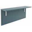 Tablette pour banque d'accueil OLA - réglable en hauteur - L60 x P30 cm - equerre blanche (A positionner sur module haut ou retour direct haut) - bleu argile