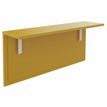Tablette pour banque d'accueil OLA - réglable en hauteur - L100 x P30 cm - equerre blanche (A positionner sur module haut ou retour direct haut) - jaune curry