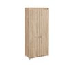 3483601133198-Armoire haute MAMBO - L80 x H187 x P46 - 2 portes - Chêne Sonoma/blanc--0
