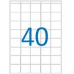 Apli Agipa - Etui A5 - 640 Étiquettes blanches multi-usages - 24 x 24 mm - coins arrondis - réf 114088