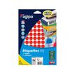 Apli Agipa - Etui A5 - 960 Pastilles rouges - diamètre 15 mm - réf 114313