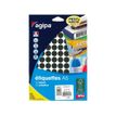 Apli Agipa - Etui A5 - 960 Pastilles noires - diamètre 15 mm - réf 114317
