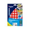 Apli Agipa - Etui A5 - 400 Pastilles rouges - diamètre 24 mm - réf 114323