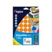 Apli Agipa - Etui A5 - 400 Pastilles oranges - diamètre 24 mm - réf 114325
