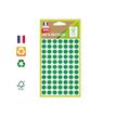 Apli Agipa - 462 Pastilles adhésives recyclées - vert - diamètre 8 mm - réf 101777