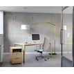 Bureau ABSOLU - 180x90 cm - Pieds bois - Chêne structuré