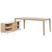 3483600872609-Bureau avec retour ABSOLU - 180 cm - Pieds bois - Chêne structuré--0