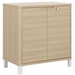3483600819536-Rangement bas ABSOLU - L81 x H83 x P45 - 2 portes - Chêne structuré--0