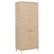 Armoire haute ABSOLU - L81 x H188 x P45 - 2 portes - Chêne structuré