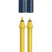 Schneider Paint-It 040 - pack de 2 cartouches de recharge Twin marker - 1 pointe ogive + 1 pointe pinceau - or clair