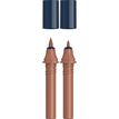 Schneider Paint-It 040 - pack de 2 cartouches de recharge Twin marker - 1 pointe ogive + 1 pointe pinceau - marron