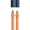Schneider Paint-It 040 - pack de 2 cartouches de recharge Twin marker - 1 pointe ogive + 1 pointe pinceau - brun topaze