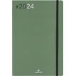 Agenda Flex - 1 semaine sur 2 pages - 17 x 24,5 cm - kaki - Oberthur