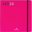 Agenda Flex - 1 semaine sur 2 pages - 16 x 16 cm - fuchsia - Oberthur