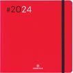 Agenda Flex - 1 semaine sur 2 pages - 16 x 16 cm - rouge - Oberthur