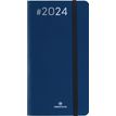 Agenda de poche Flex - 1 semaine sur 2 pages - 9,5 x 17,5 cm - bleu marine - Oberthur