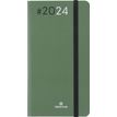 Agenda de poche Flex - 1 semaine sur 2 pages - 9,5 x 17,5 cm - kaki - Oberthur