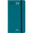 Agenda de poche Flex - 1 semaine sur 2 pages - 9,5 x 17,5 cm - émeraude - Oberthur