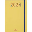 Agenda Merida - 1 semaine sur 2 pages - 17 x 24,5 cm - jaune - Oberthur