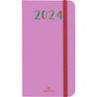 3664447158877-Agenda de poche Merida - 1 semaine sur 2 pages - 9,5 x 17 cm - violet - Oberthur--0