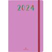 Agenda Merida - 1 semaine sur 2 pages - 10 x 15 cm - violet - Oberthur