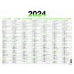 3664447154794-Calendrier Fluo - 7 mois par face - 43 x 55 cm - vert - Oberthur--1