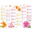 3664447151496-Calendrier Fleurs - 6 mois par face - 32 x 42 cm - Oberthur--1