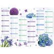 Calendrier Fleurs - 6 mois par face - 40,5 x 55 cm - Oberthur