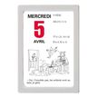 3664447152530-Oberthur - Bloc éphéméride humoristique - 6 x 9 cm - gris--0