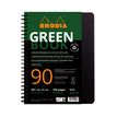 3037921199138-RhodiActive Greenbook - Cahier à spirale 100% recyclé - A5+ (16 x 21 cm) - 160 pages 90 g/m² - petits carreau--0