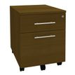 Caisson mobile EXPRIM/LOFTER/LEVEL - L43 x H56 x P60 cm - 2 tiroirs dont 1 DS - Imitation noyer