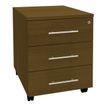 Caisson mobile IDRA/DUAL - L43 x H56 x P60 cm - 3 tiroirs - Imitation noyer