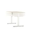 3617350004120-Table de réunion assis/debout AXEL - réglage électrique - L200 x P100 cm - plateau imitation chêne cl--1