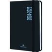 Agenda à élastique Alabama - 1 jour par page - 12,5 x 17,5 cm - noir et rouge - Oberthur