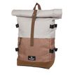9002638235060-Sac à dos Walker Roll up Eco - 2 compartiments - gris clair/marron - Carpentras--0