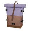 Sac à dos Walker Roll up Eco - 2 compartiments - lavande/marron - Carpentras