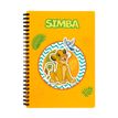3666311025209-Cahier de textes à spirale Le Roi Lion - 18 x 22 cm - jaune - Bagtrotter--0