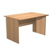 7331920000102-Bureau droit Trend - L120 - Pieds panneaux - plateau imitation hêtre--0