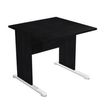 7331920000324-Bureau droit Trend - L80 - Pieds bois - plateau imitation frêne noir--0