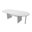 Table de réunion Trend - ovale - L220 cm - gris